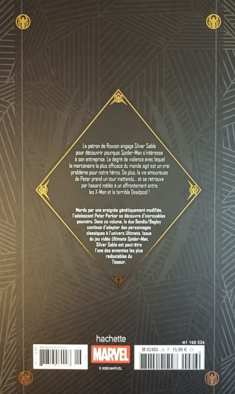Verso de l'album Marvel Ultimate 26 Spider-Man - Deadpool