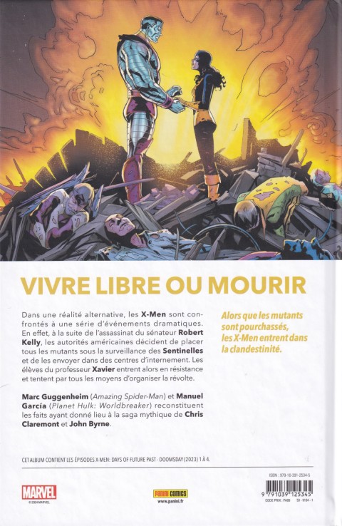 Verso de l'album X-Men - Futur antérieur - La Genèse
