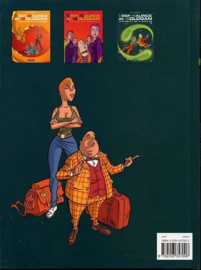 Verso de l'album Deep Maurice et Gologan Tome 3 Esprits de l'espace