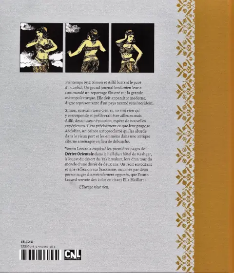 Verso de l'album Dérive orientale Tome 1