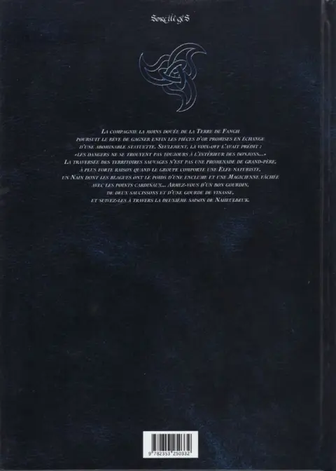 Verso de l'album Le Donjon de Naheulbeuk Tome 4 Deuxième saison, partie 2