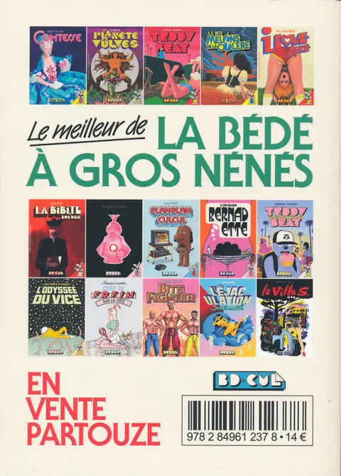 Verso de l'album Les Escalopes
