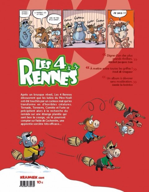 Verso de l'album Les 4 Rennes Tome 2 Horreur Boréale