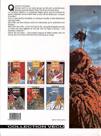 Verso de l'album Les Héritiers du soleil Tome 6 La princesse endormie