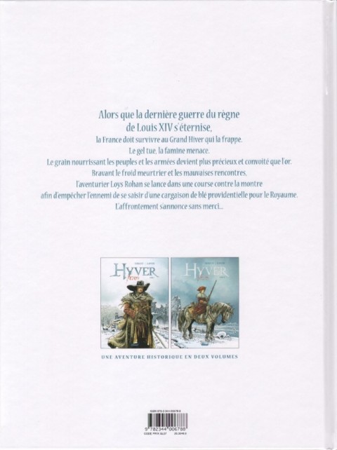 Verso de l'album Hyver 1709 Livre II