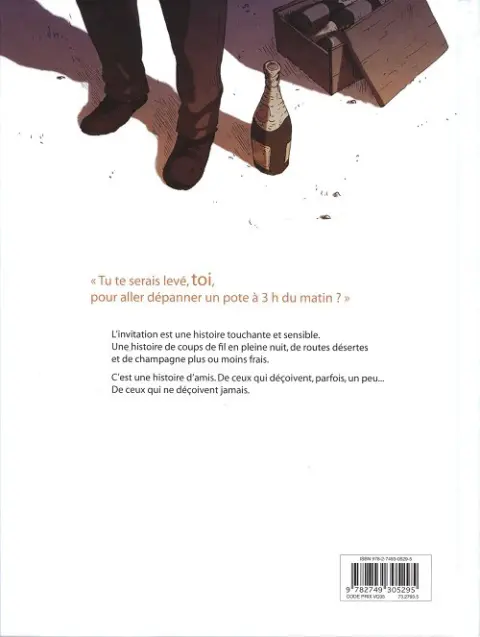 Verso de l'album L'Invitation