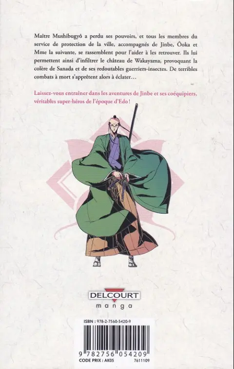 Verso de l'album Jinbe Évolution 9