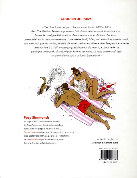 Verso de l'album Literary life Scènes de la vie littéraire