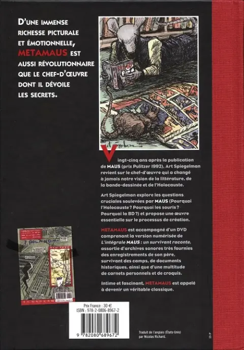 Verso de l'album Maus MetaMaus