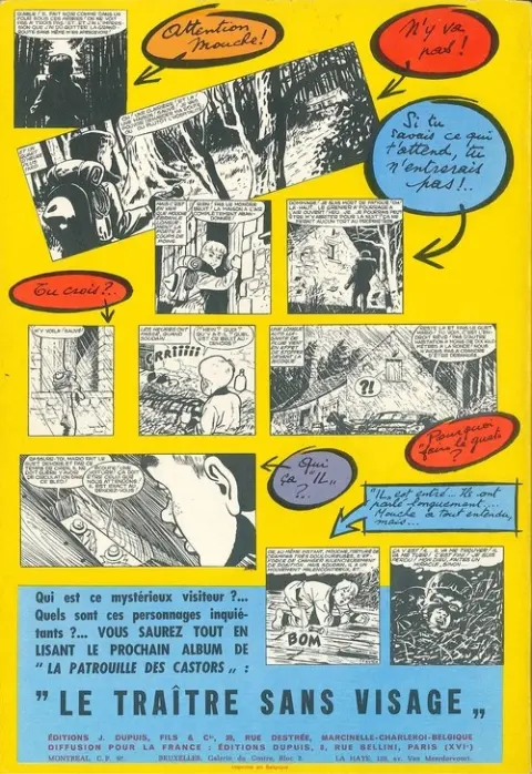 Verso de l'album La Patrouille des Castors Tome 8 Le hameau englouti