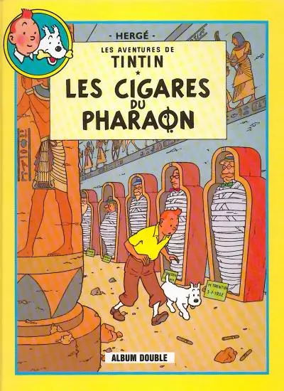 Tintin Tomes 4 et 5 Les cigares du pharaon / Le lotus bleu