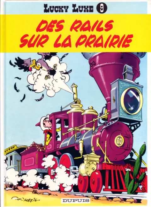 Couverture de l'album Lucky Luke Tome 9 Des rails sur la prairie