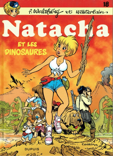 Couverture de l'album Natacha Tome 18 Natacha et les dinosaures