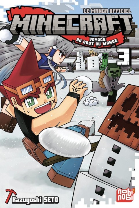 Couverture de l'album Minecraft - Le manga officiel 3 Voyage au bout du monde
