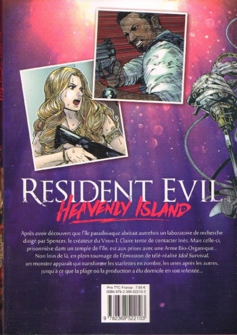 Verso de l'album Resident Evil - Heavenly Island 2