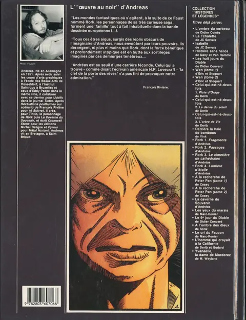 Verso de l'album Rork Tome 4 Lumière d'étoile