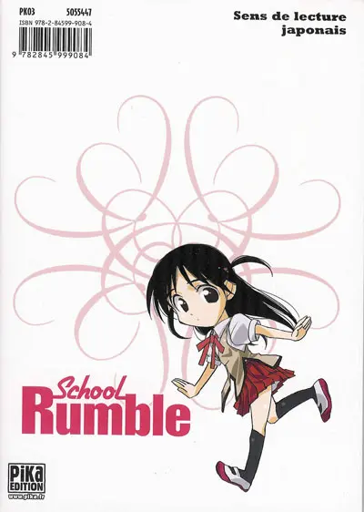 Verso de l'album School rumble 6