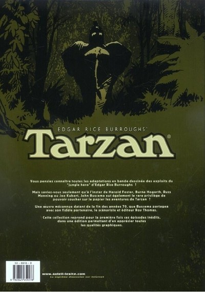 Verso de l'album Tarzan (Intégrale - Soleil) Volume 1