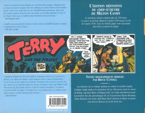Verso de l'album Terry et les pirates (BDArtist(e)) Volume 3 1939 à 1940