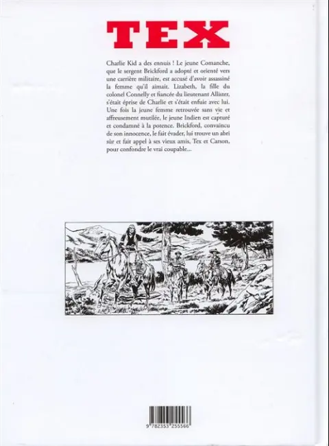 Verso de l'album Tex (Spécial) Tome 8 Le soldat Comanche
