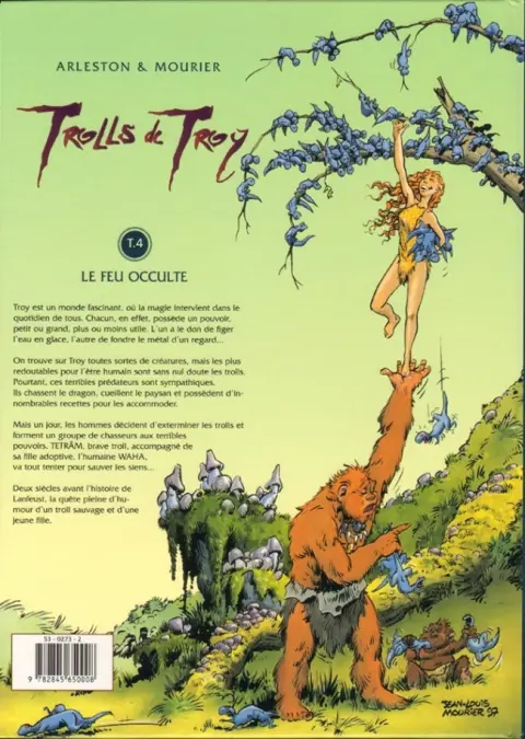 Verso de l'album Trolls de Troy Tome 4 Le feu occulte