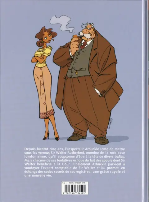 Verso de l'album Vieille Bruyère et Bas de Soie Tome 1 La tache noire