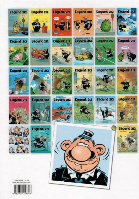Verso de l'album L'Agent 212 Tome 1 24 heures sur 24