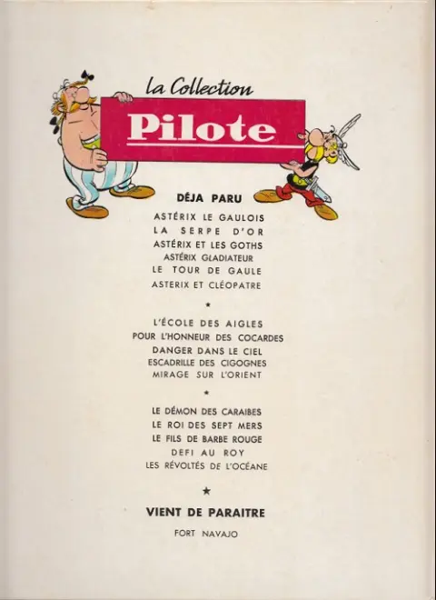 Verso de l'album Astérix Tome 5 Le tour de Gaule d'Astérix