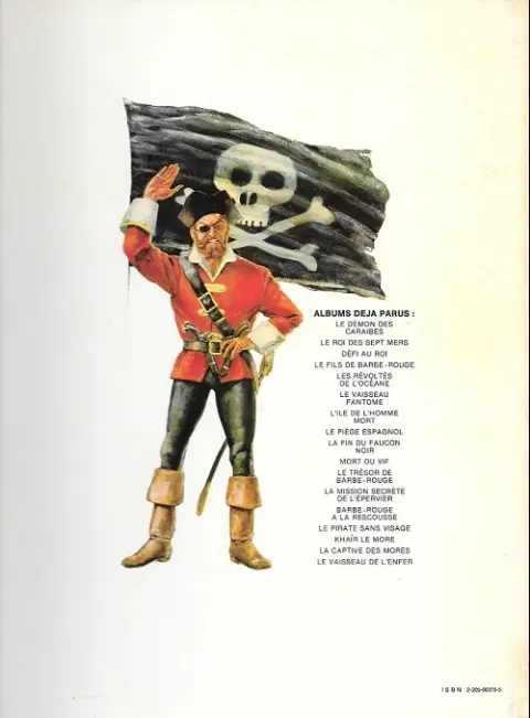 Verso de l'album Barbe-Rouge Tome 9 La fin du Faucon Noir
