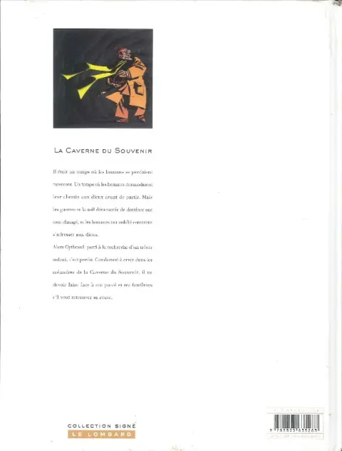 Verso de l'album La Caverne du souvenir