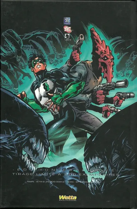 Verso de l'album Green Lantern versus Aliens