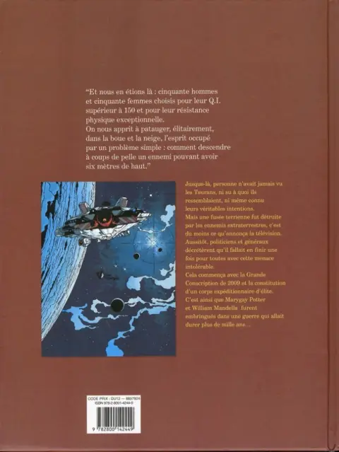 Verso de l'album La Guerre éternelle