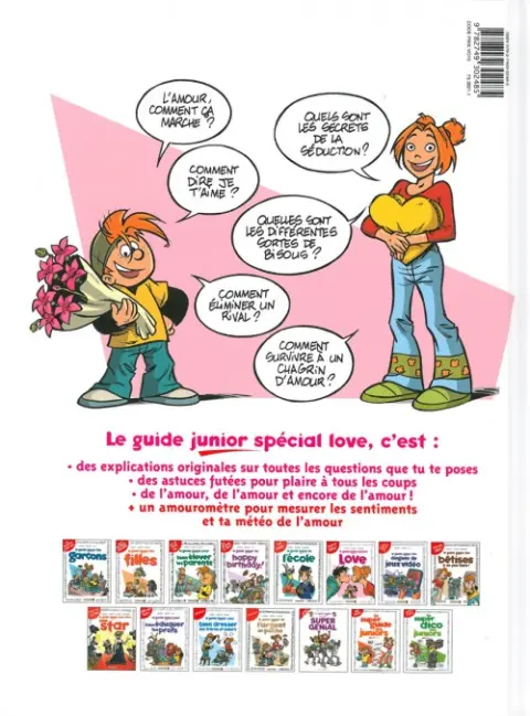 Verso de l'album Les guides junior Tome 6 Le guide junior spécial Love