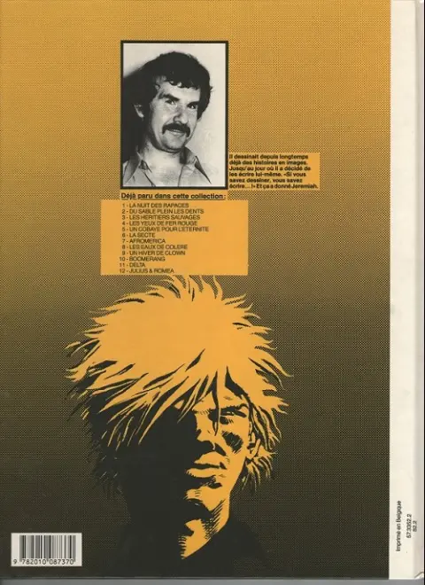 Verso de l'album Jeremiah Tome 6 La secte