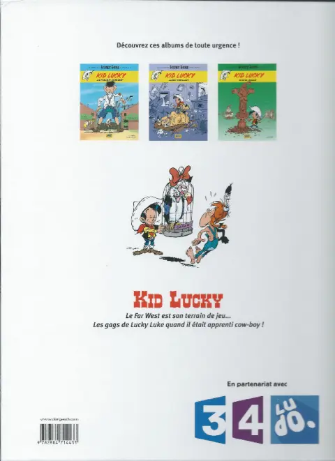 Verso de l'album Kid Lucky Tome 2 Lasso périlleux