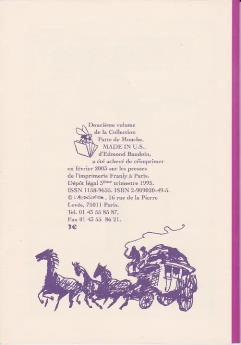 Verso de l'album Made in U.S.