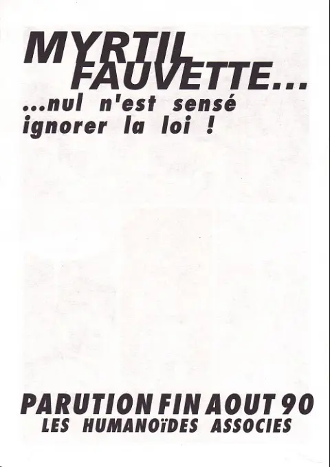 Verso de l'album Myrtil Fauvette Tome 1 Paroles de diable...