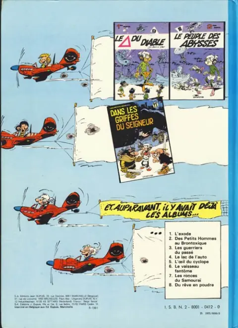 Verso de l'album Les Petits hommes Tome 3 Les guerriers du passé