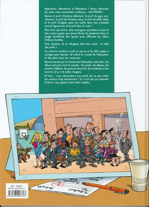 Verso de l'album Les Profs Tome 6 Classe touriste
