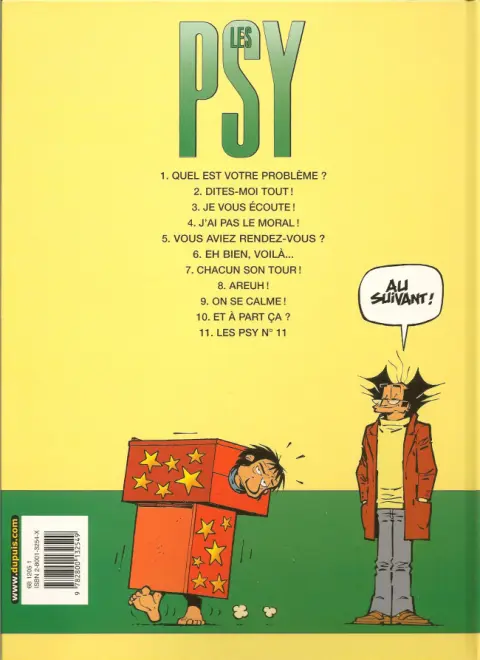 Verso de l'album Les Psy Tome 10 Et à part ça ?