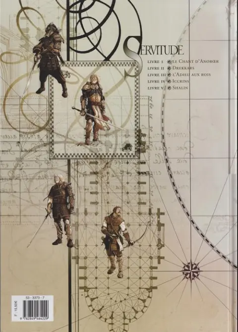 Verso de l'album Servitude Livre I Le Chant d'Anorœr