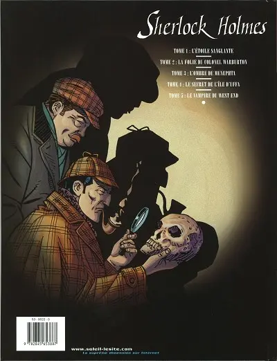 Verso de l'album Sherlock Holmes Tome 5 Le vampire de West End