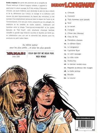Verso de l'album Buddy Longway Tome 20 La source