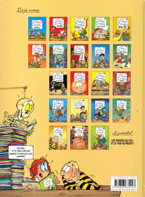 Verso de l'album L'Élève Ducobu Tome 21 In-cu-ra-ble !