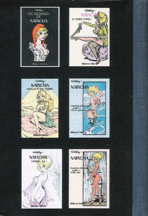 Verso de l'album Natacha Les érotiques de Natacha