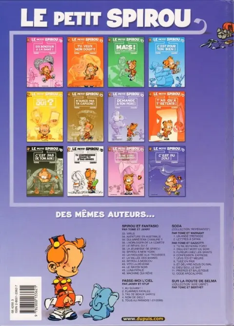 Verso de l'album Le Petit Spirou Tome 12 C'est du joli !