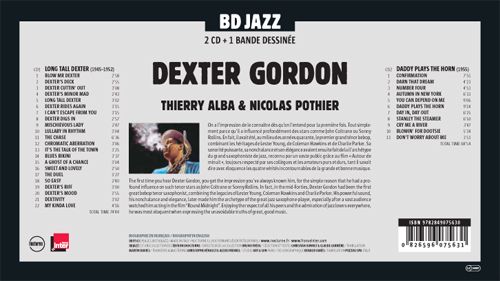 Verso de l'album BD Jazz Dexter Gordon