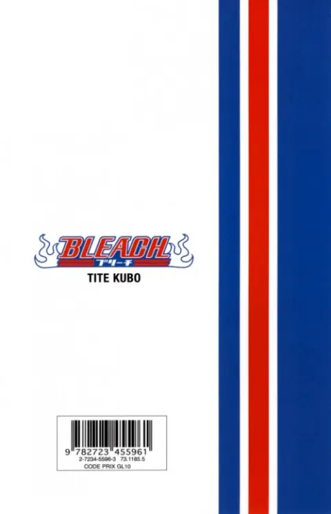 Verso de l'album Bleach Tome 19 The Black Moon Rising