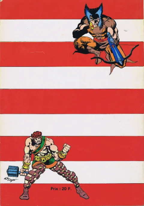 Verso de l'album Récits Complets Marvel Album N° 1