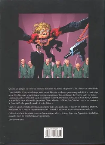 Verso de l'album Caïn